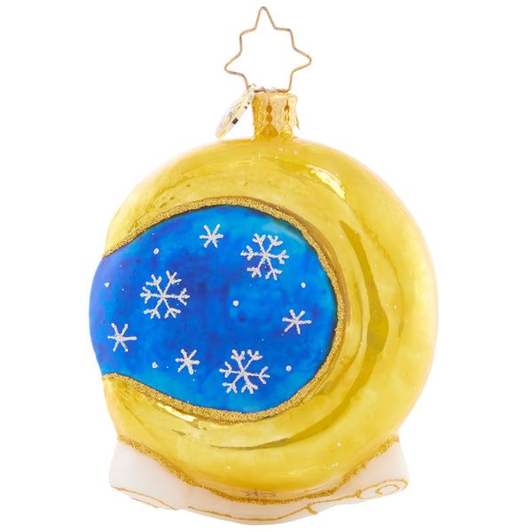 Christopher Radko Crescent Moon Christmas Gem Ornament