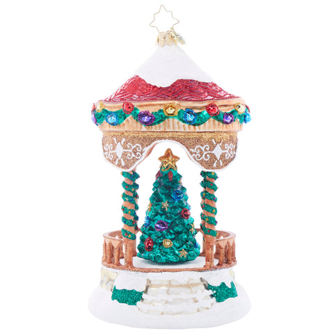 Christopher Radko Peaceful Polar Pavilion Gazebo Ornament