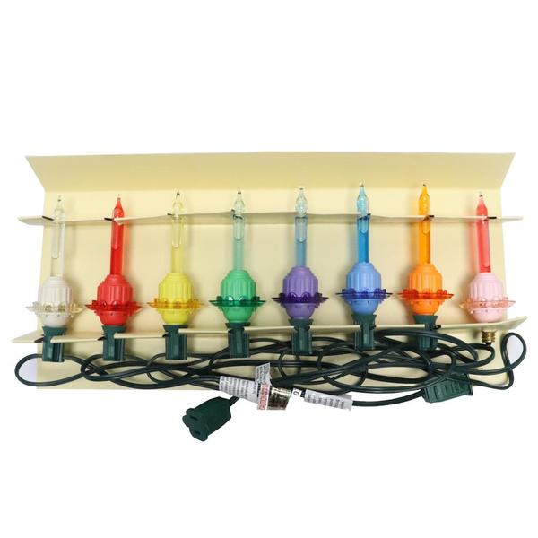 Radko Shiny Brite BUBBLE LIGHTS Retro Set LITE STRING multi-colored