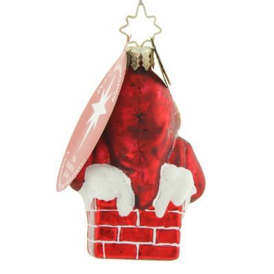 Christopher Radko Down the Chimney Santa Little Gem Ornament