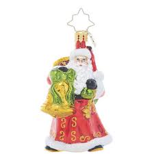 Christopher Radko A Christmas Melody Santa Gem Ornament