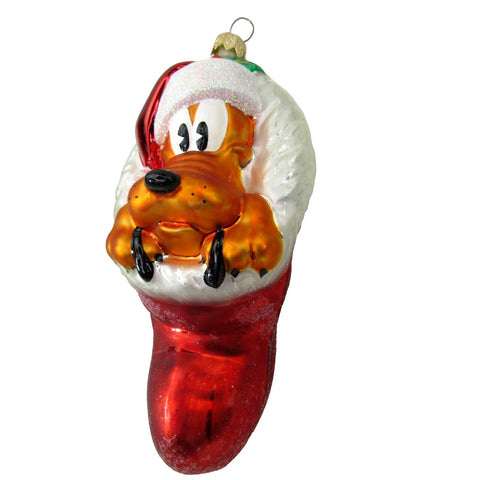 Christopher Radko Disney Pluto's Stocking Ornament