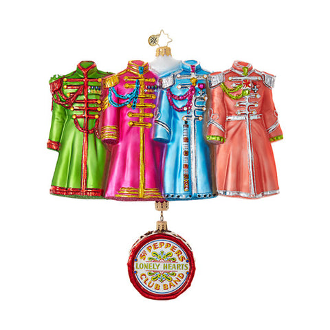 Christopher Radko the Beatles Sgt. Pepper's Coats Christmas Ornament