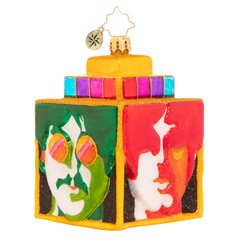 Christopher Radko BEATLES Sea of Science Cube Ornament