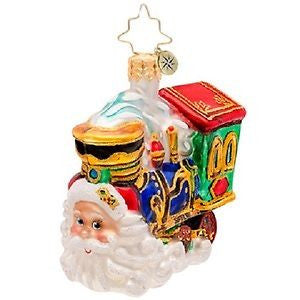 Christopher Radko CHOO CHOO CLAUS Train Little Gem ornament