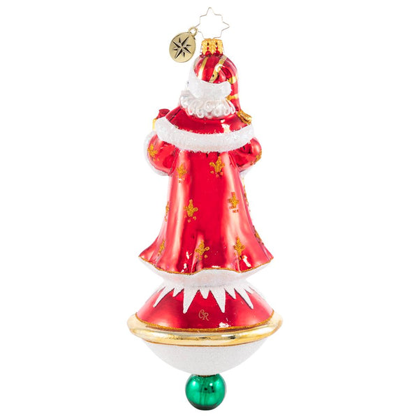 Christopher Radko Present-ly Poised Santa large Ornament