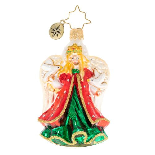 Christopher Radko Gallant Guardian Angel Little Gem Ornament