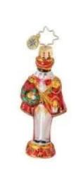 Christopher Radko GRAND GUARD Nutcracker Little Gem ornament