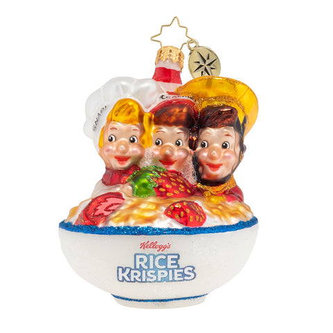 Christopher Radko Snap, Crackle and Pop! Rice Krispies Ornament