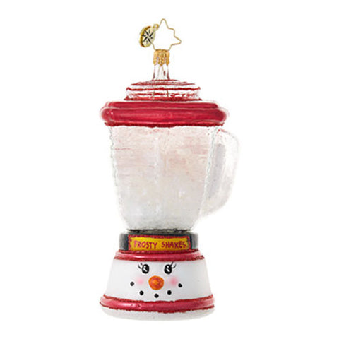 Christopher Radko THE PERFECT BLEND Blender Frosty Snowman ornament